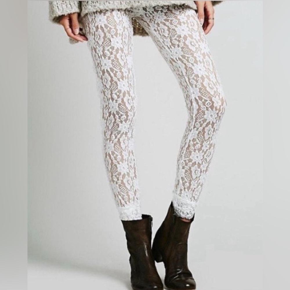 Intimately, free people Cream Lace Leggings